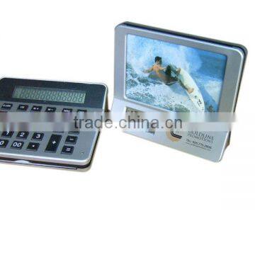 3 in 1 multi function photo frame calendar clock with calculator