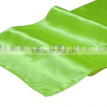 Lime Green Satin Table Runner Wedding Decoration Supply Party Decor