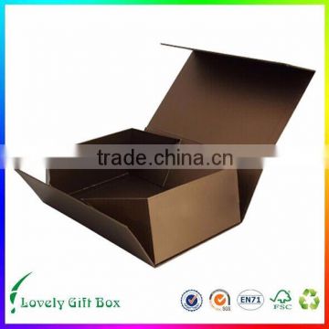 paper cardboard rigid gift paper box magnet closure gift packaging box