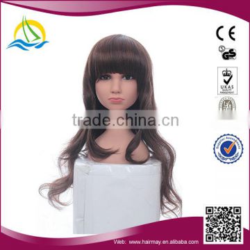 Quality guaranteed high temperature fiber child wig