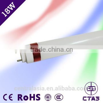High Brightness Smart End Cup 18W >100lm/w T8 Double End power LED Tube light t8 led tube 1200mm 18wT8 oval led tube