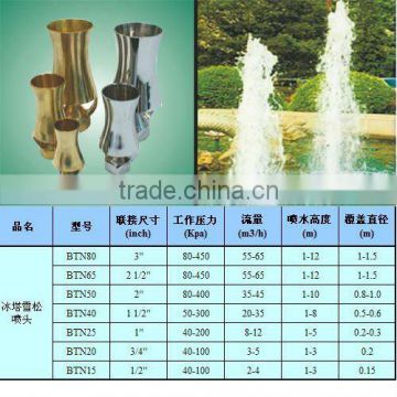 Stainless Steel Fountain Nozzle /Brass Fountain jet