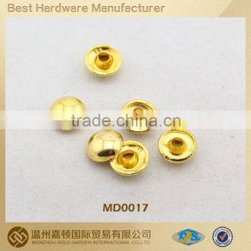 fashion design custom made metal decorative brass leather rivet and stud