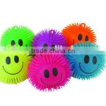 New design puffer ball smilling face puffer ball ,TPR plastic toys for kids