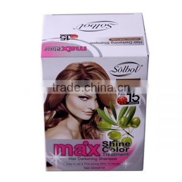 Hair Colour Cream, Private Label Permanent hair dye shampoo