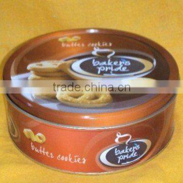 Cookie Container Tinplate Cans Printed