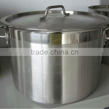 Stainless steel pot with compound bottom
