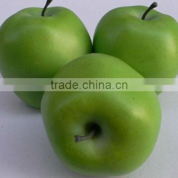 3 Realistic Artificial Weighted Green Apple Faux Fruits Fake Fruits