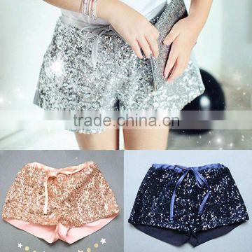 Hot Sell 4 Colors Baby Girls Sequin Shorts Wholesale 2-7 Years