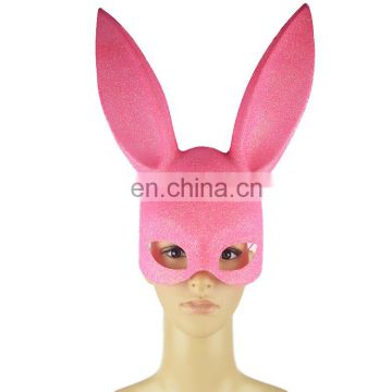 wholesale halloween decorations sexy bunny masks cheap masquerade plastic cosplay rabbit masks for halloween MFJ-0037