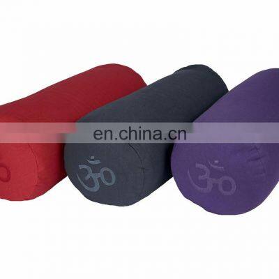 Soft and Supportive cotton filled Cylindrical Yoga bolster cushion Indian manufacture