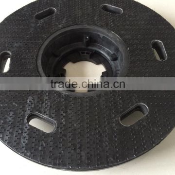 Industrial pad holders with rubber