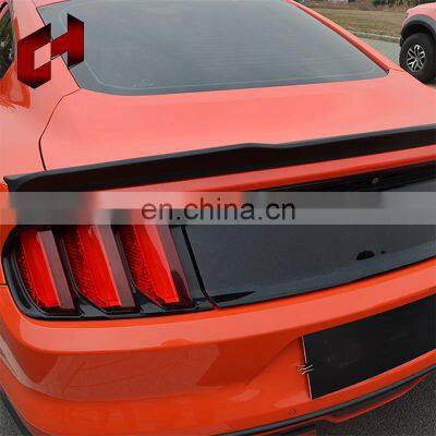 CH Factory Wholesale Black Car Tuning ABS Rear Trunk Spoiler Wing Rear Ducktail Spoiler Wing For Ford Mustang 15-18