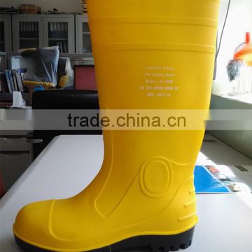 2015 comfortable oil resistance PVC mining safety boots
