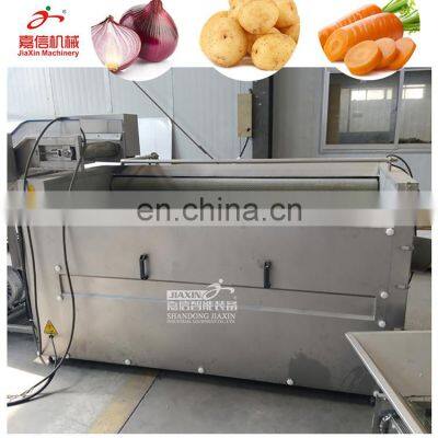 Potato brush peel machine