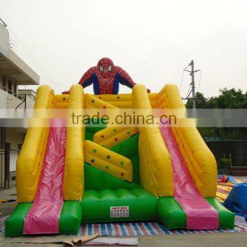 2015 cheap commercial bouncer inflatable with slide