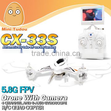 Minitudou CX-33S Cheerson drone 2.4G 4CH 6-axis HD camera 5.8G Real-time Transmission fpv quad copter