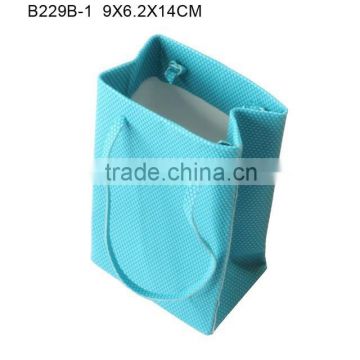 Beautiful Blue PU Leather Jewelry Bag for Jewelry Props B229B-1