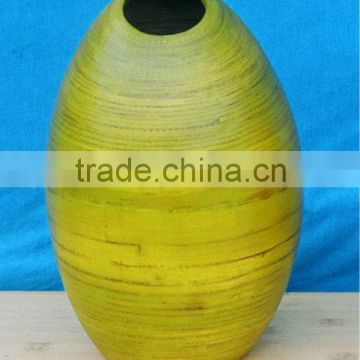 laminated bamboo vase