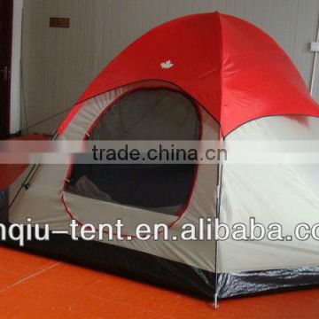 New design 5 person double layer family camping tent