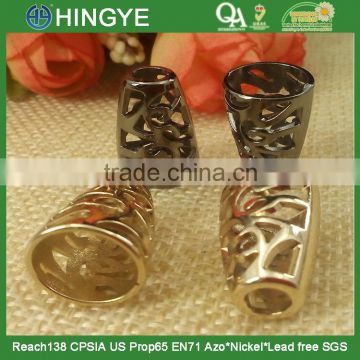new style hollow out metal cord end