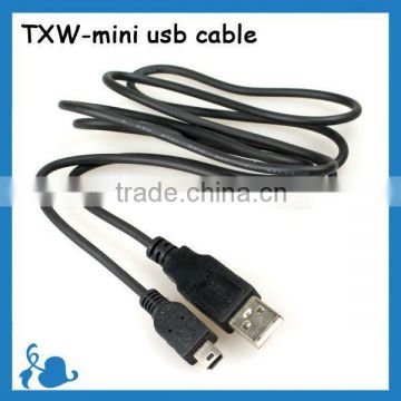 High speed handphone mini usb 2.0 cable for data transfer and charging