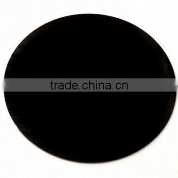 Round Serving Mats, Centerpiece/Table Protectors in Black Acrylic