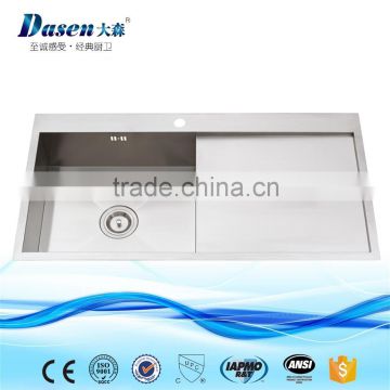 DS10050 best single handmade kitchen sink with faucet hole