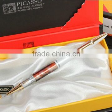 Picasso 988 White Roller Ball Pen/Unger Lise Pen/Metal Ball Pen
