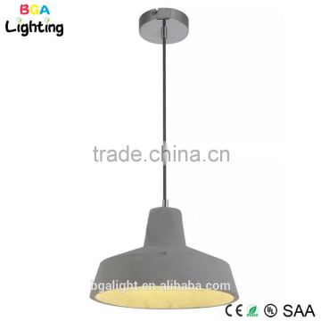 Cement pendant led light ceiling lamp for bedroom decoration