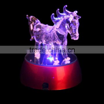 New Custom design horse figurine make glass figurines for home decration