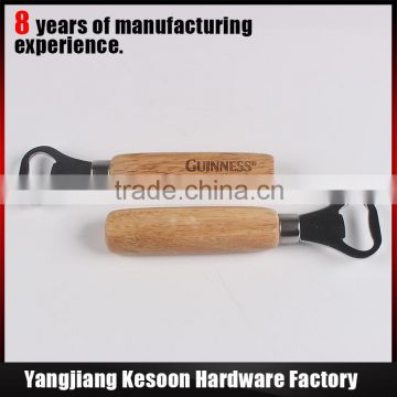 Innovative products wood handle bottle opener new items in china market