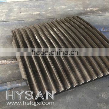 High Mn steel tooth plate jaw crusher spare parts with manufacture price