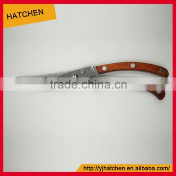 HCS004 LFGB Certificated 10" 3cr15 stainless steel heavy poultry scissors kitchen shears