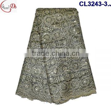CL3243-3 2016 Wholesale high quality and beautiful George lace fabric CL13-13(8)