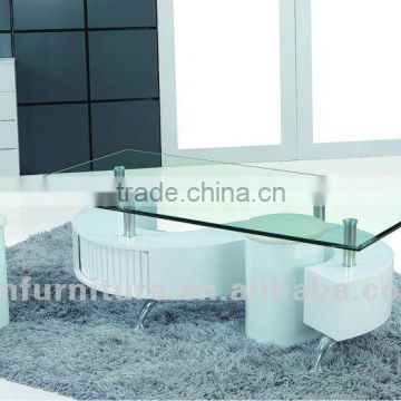 Elegan tempered glass coffee table AM-E011