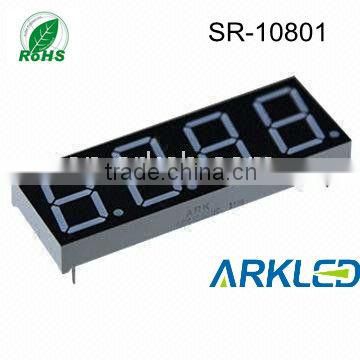 0.8 inch 4 Digits 7 Segment LED Digital Display with different colors by SMD