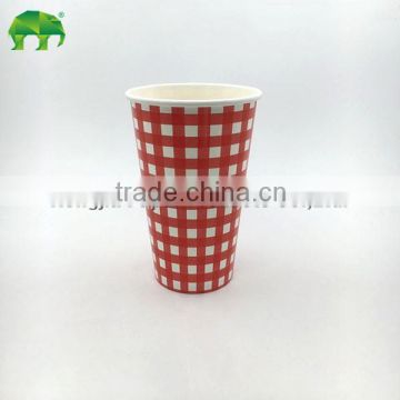 Single wall paper cold drink cup, custom printed,16oz