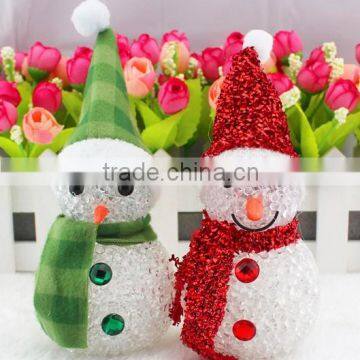 Lovely snowman led lights with push button