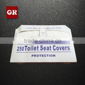 flushable 1/2 fold toilet seat cover paper