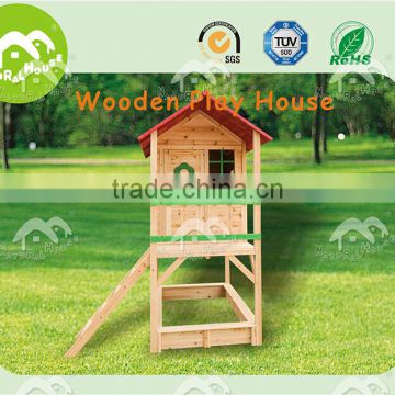 Safe structure kids wood play house, play tent house