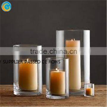 pillar candle holders glass