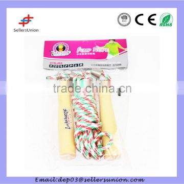FD150918-10 Wooden Handle Jump Skipping Rope