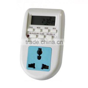 220-240V AC 50Hz 10A UK Plug Programable Timer Digital Switch 24h 7 Day week Digital LCD Timer display CE electronic socket