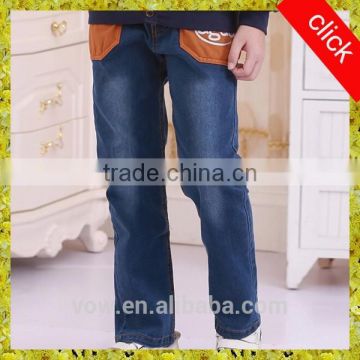 2015 Fashion style blue Children jeans, wholesale China, high quality jeans for kid