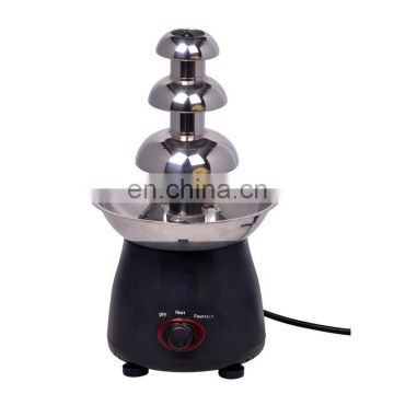 3 Tier 6lb Large Home Chocolate Fuente Machine Fountain Waterfall Machine PP/ABS Electric Fondue Stainless Steel Party Cater