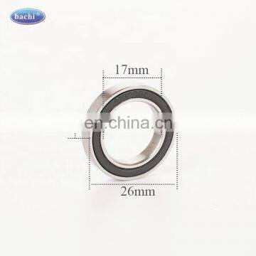 Bachi High-Performance Stainless Steel  Deep Groove Ball Bearing Thin Section Bearing 6803 Rs 2rs