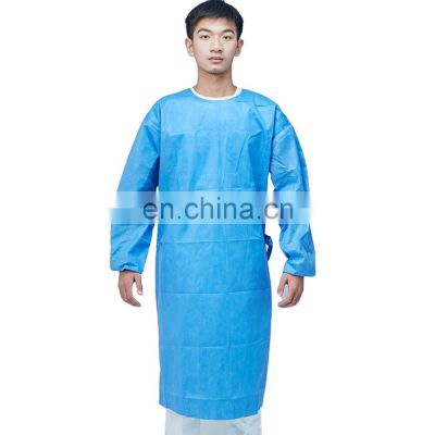 Sterile disposable medical gown EN13795 SMS workwear uniform