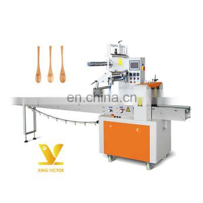 Factory price packing honey spoon pillow bag machines horizontal packaging