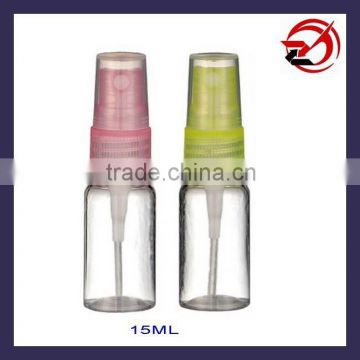 15ml Plastic mist spray bottle for cosmetics